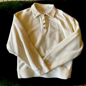 Madewell Women’s Henley collared sweater - size S